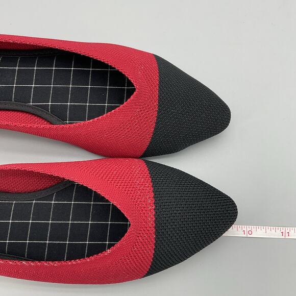 NEW Journee Collection Women’s Veata Soft Knit Flats Red Size 6.5 - Picture 8 of 11